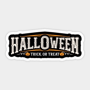 Halloween Trick or Treat Sticker